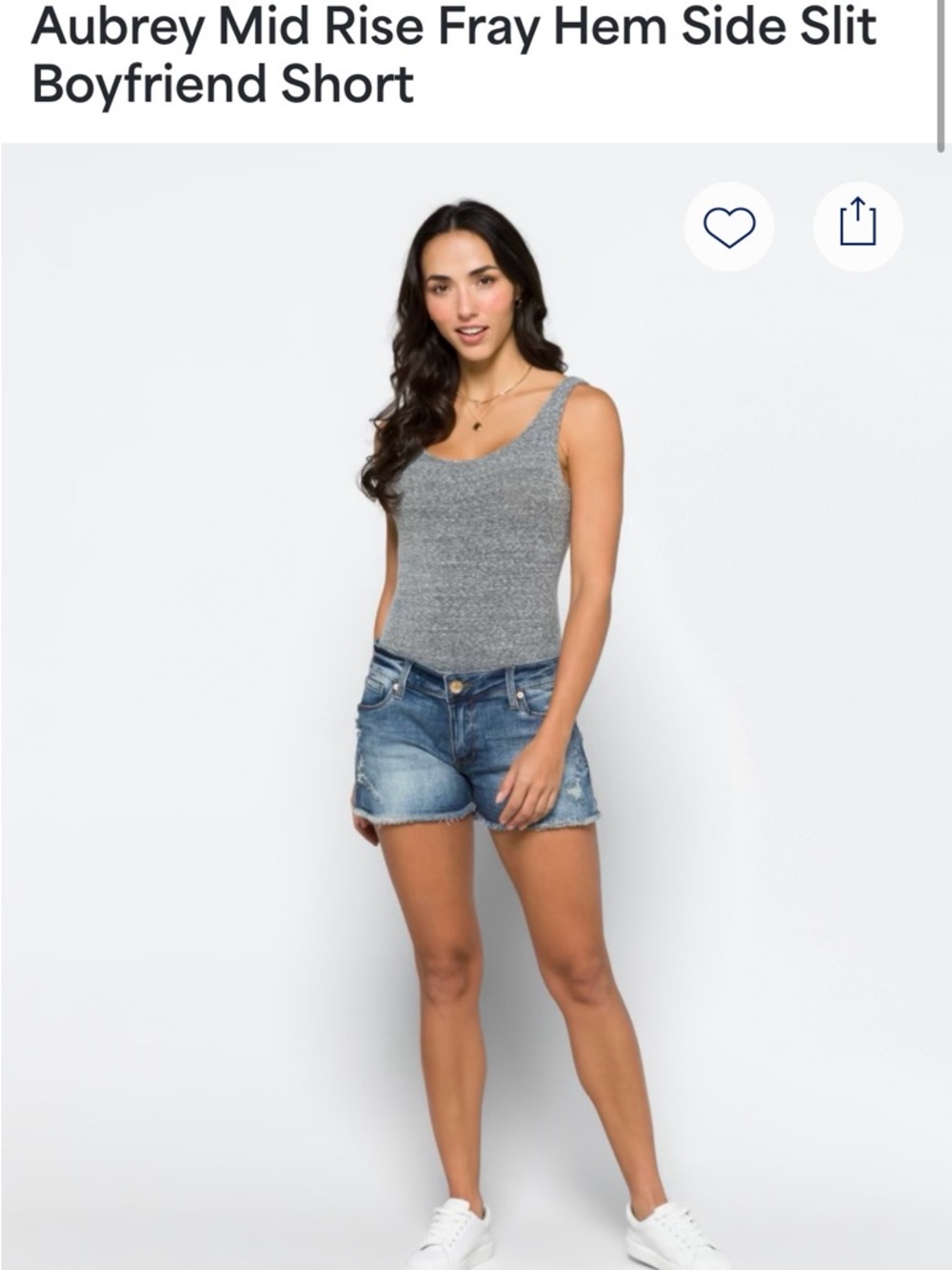 STS Blue Washed Blue Distressed Denim Shorts
